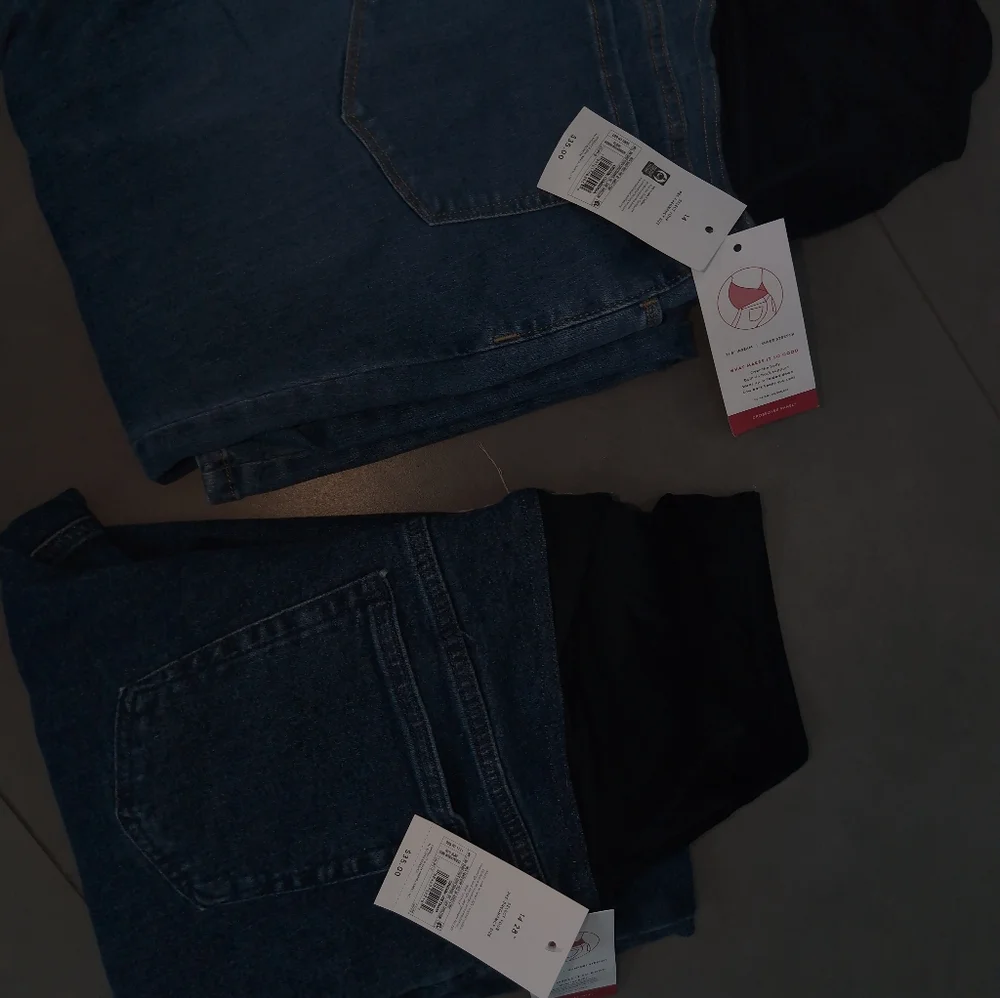 Womans Maternity New  Blue Jeans Pants Pregnancy - Picture 7 of 17